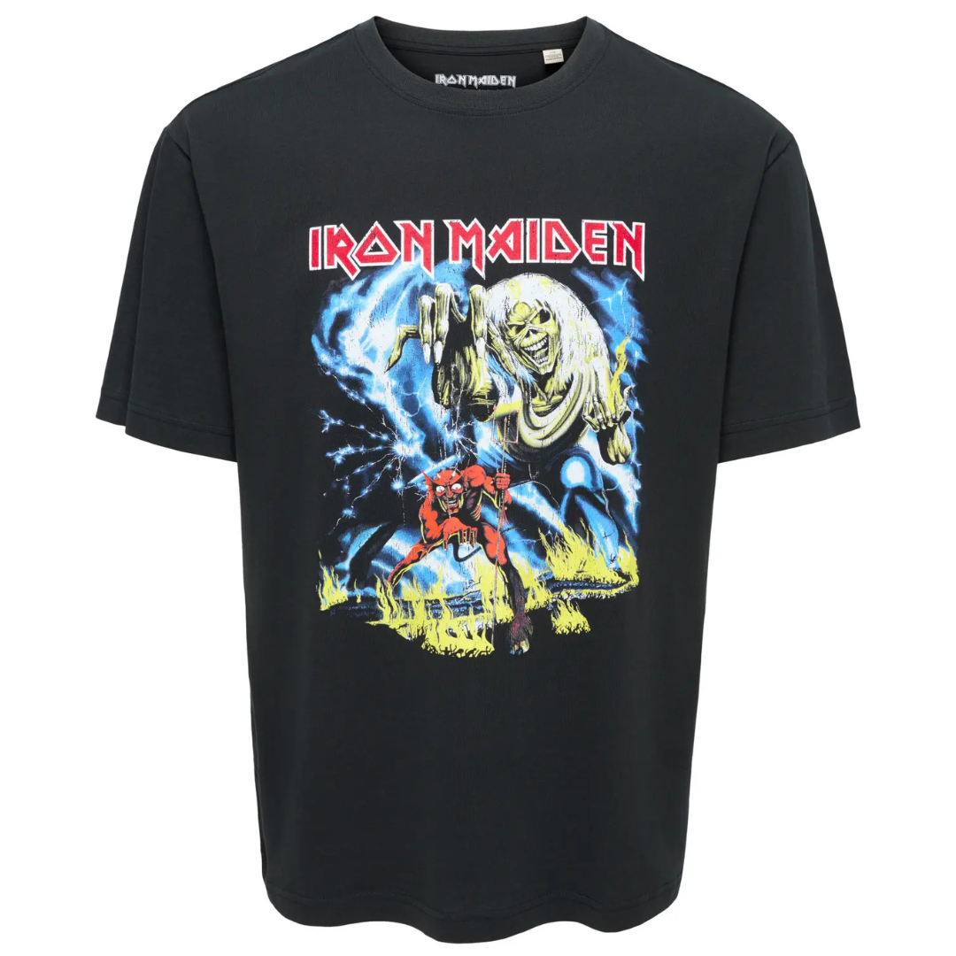 O&S Crna Muška Majica IRON MAIDEN RED DEMON